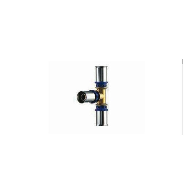 Tee press-fitting metal