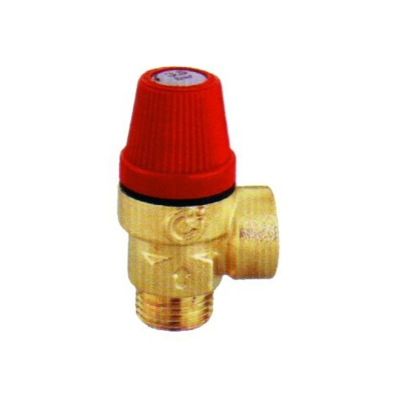 Valvola di sicurezza M/F 1/2" 3 bar