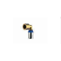 Gomito press-fitting metal F filettato
